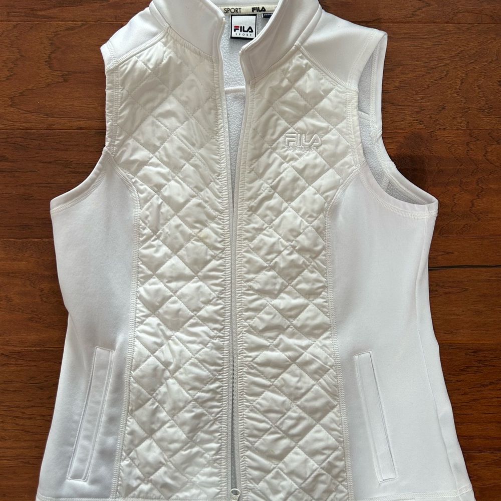 Fila Ivory Quilted Jacket